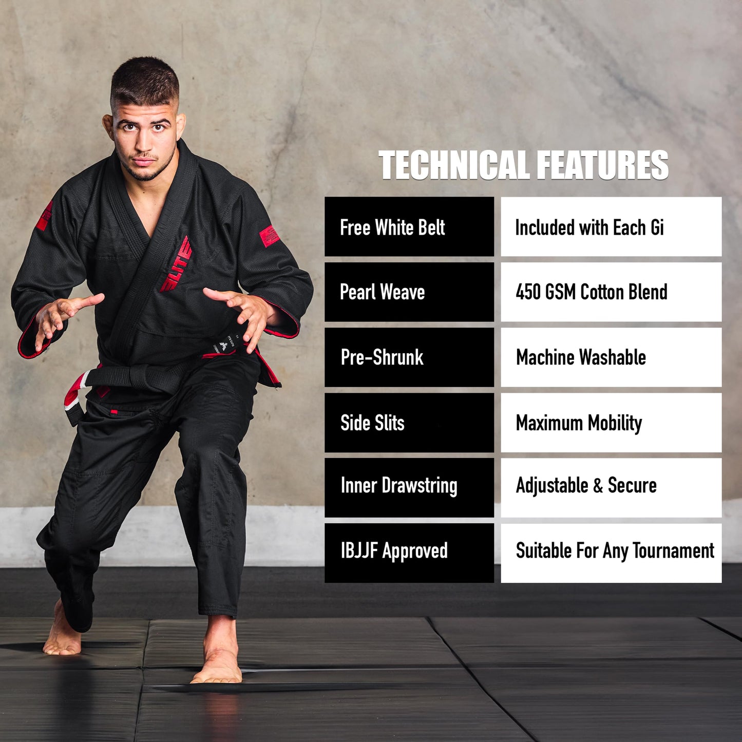 Elite Sports™ BJJ Gi – Train Hard. Comp Ready. Built for the Grind.